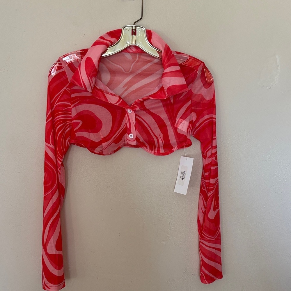 Vibrant Swirl Women's Blouse